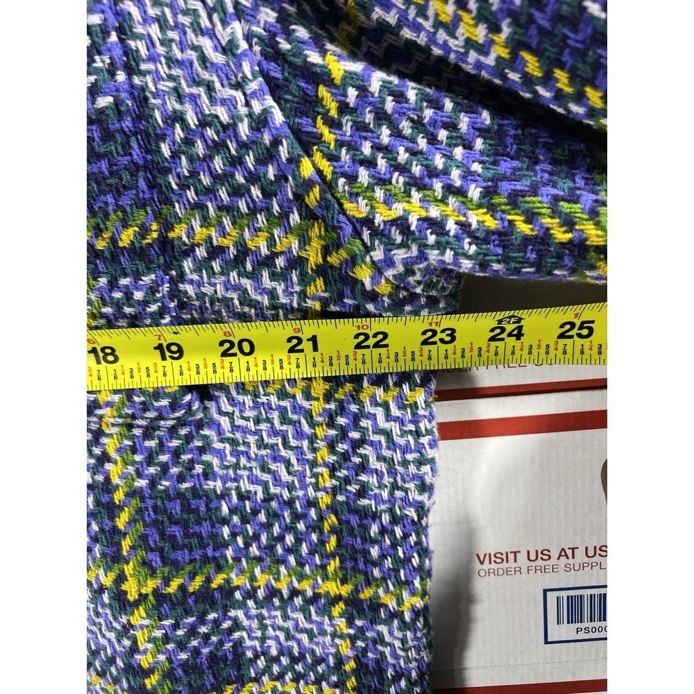 Urban Outfitters Men's‎ Flannel Plaid Woven Twill Shirt Size M Blue/Green - Picture 8 of 9